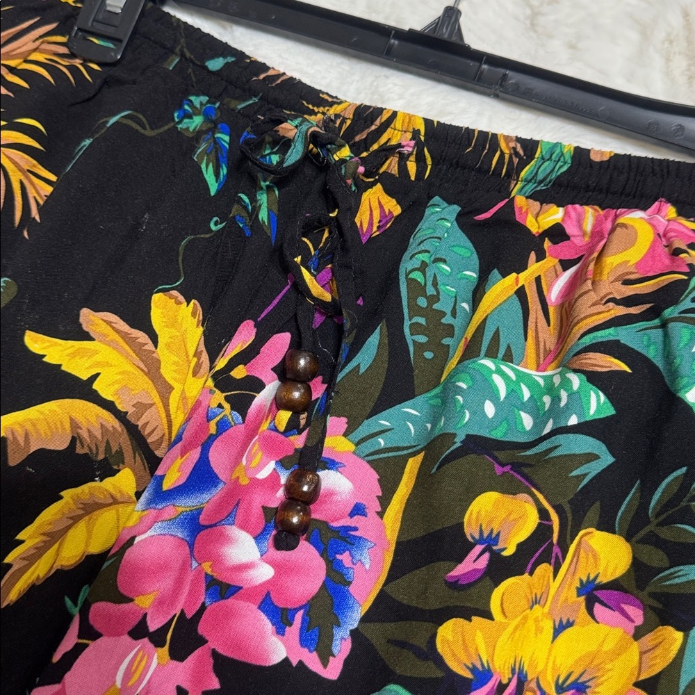 Cynthia Rowley Black Tropical Floral Tank & Pant Set - Picture 4 of 6